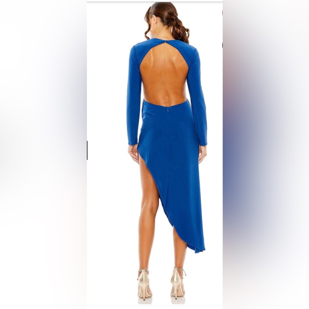 Mac Duggal Royal Blue Asymmetrical Dress